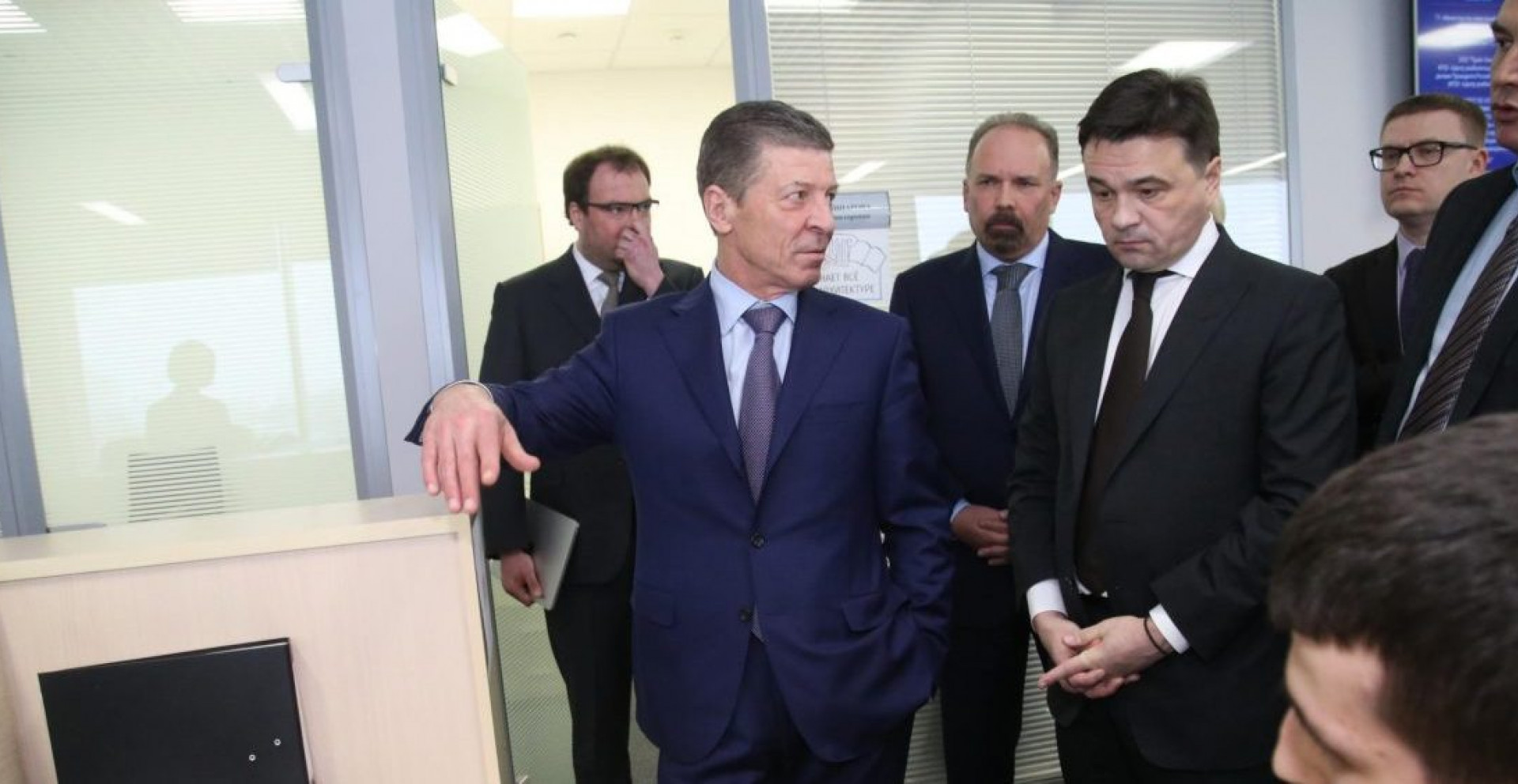 Правительственная делегация в первом России Центре содействия строительству в Подмосковье, 2017
