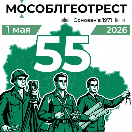 55 лет на службе Подмосковью: 1 мая «Мособлгеотресту» — 55 лет!